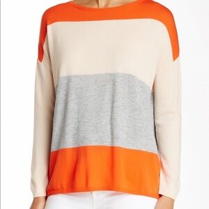 Joie Maine Striped Sweater Pullover Color Block XS